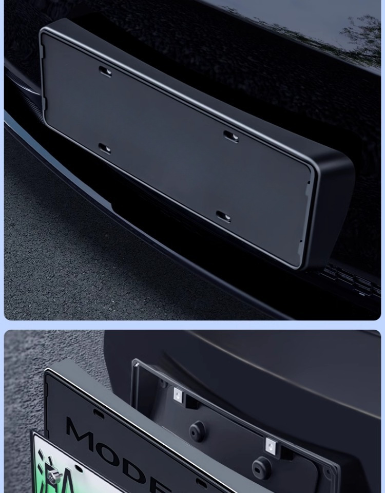 Applicable to the Updated Version of Tesla Model 3/Y License Plate Frame, License Plate Holder, License Plate Frame Accessories, Compatibility Verification