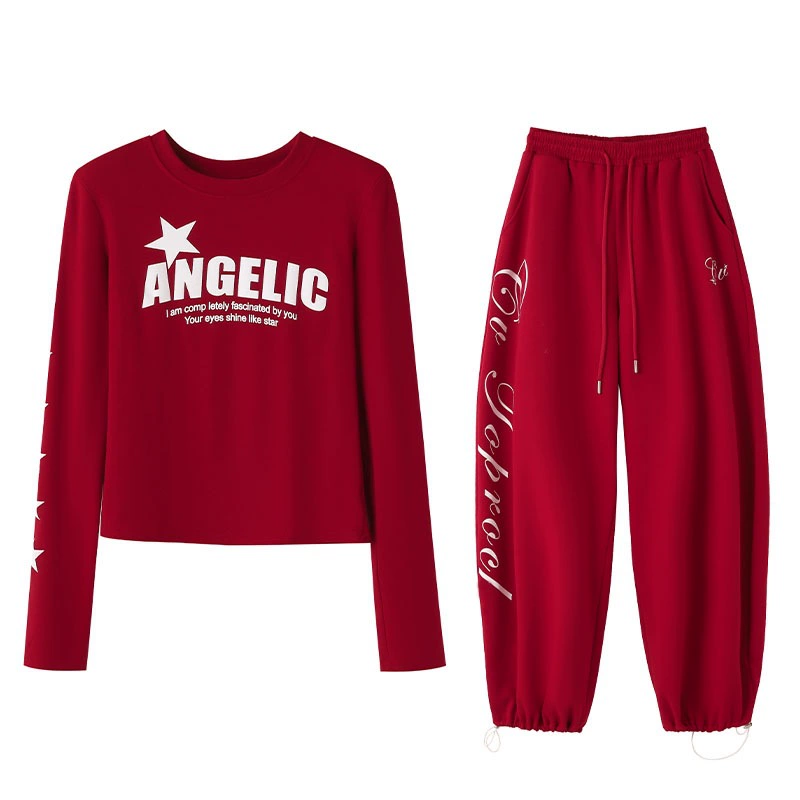 Gym suit, set, loose fit