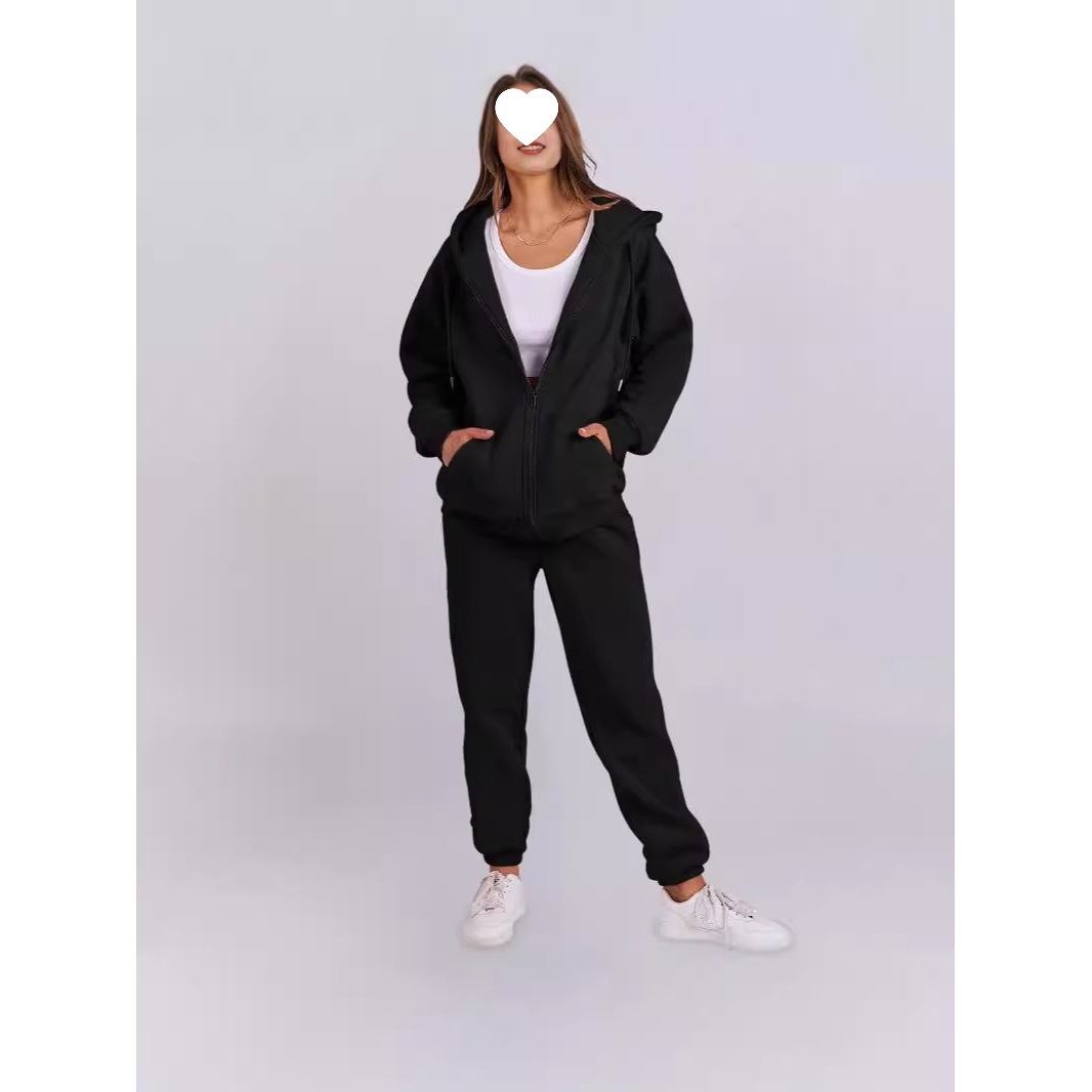 Felpa con cappuccio in pile stile coreano autunno inverno per donna, casual, ampia, con cappuccio, per coppia_voghion.com