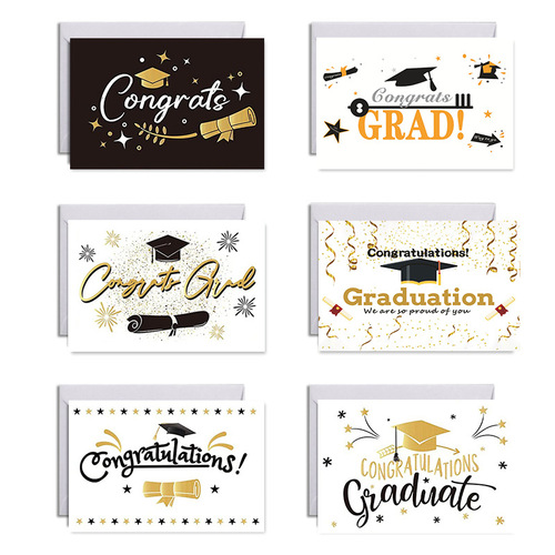 Amazon Graduation Greeting Card Set: Celebrate Academic Success with Creative Cards—Includes Envelopes, Perfect for Cross-Border Gifting