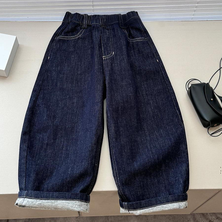 男童不褪色牛仔裤2025新款韩版气质儿童秋装香蕉裤中大童洋气休闲