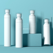 现货60ml100毫升按压式白色大瓶子pet塑料细雾定妆喷雾分装瓶喷雾