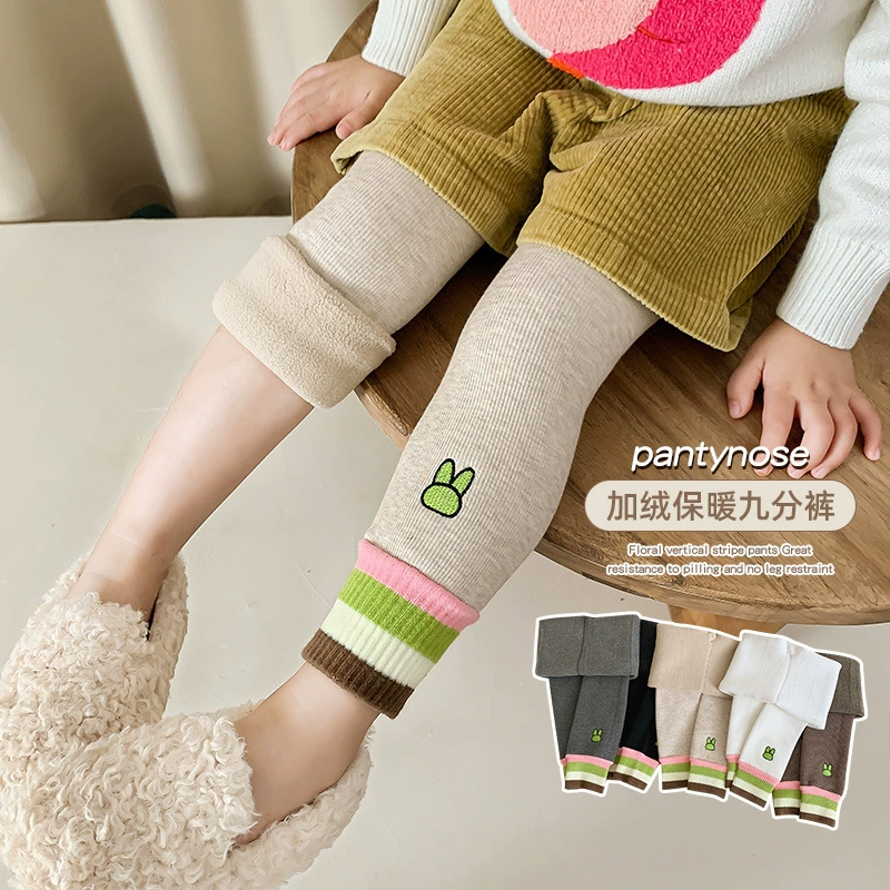 Теплые л leggings, детские брюки, зимние колготки, для подростков
