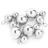 Solid beads stainless steel, pendant, glossy accessory