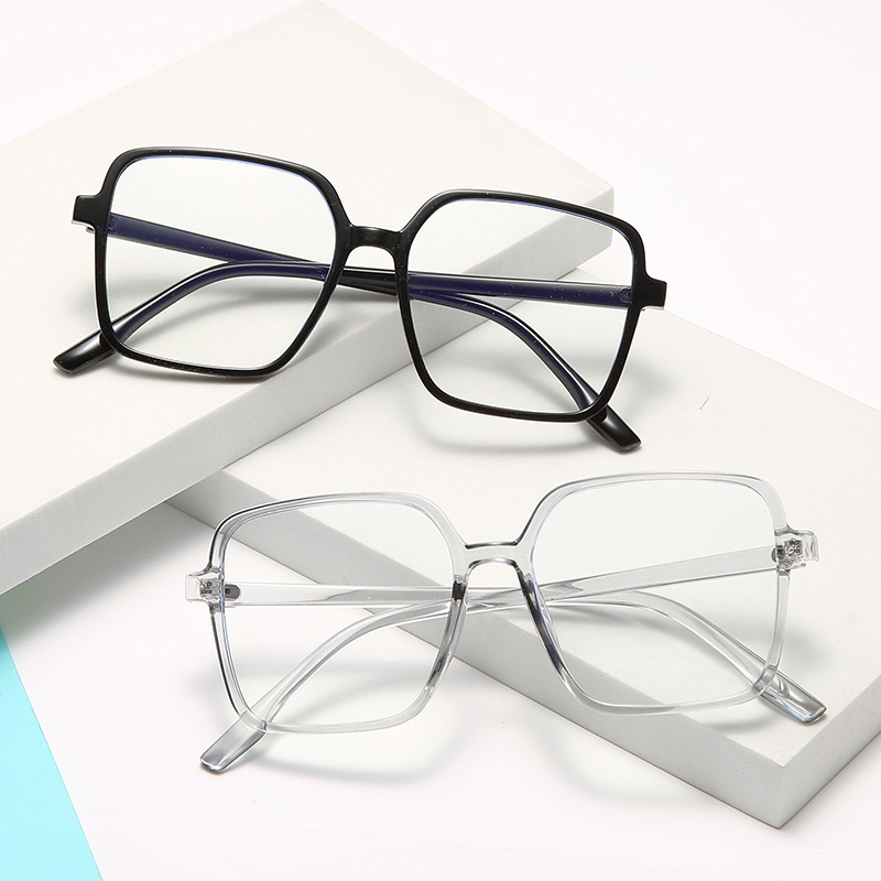 2021新款个性网红同款平光镜潮眼镜框时尚韩版 PC防蓝光眼镜架