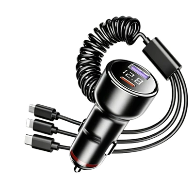 Digital Display Car Charger — Mobil şarj cihazları