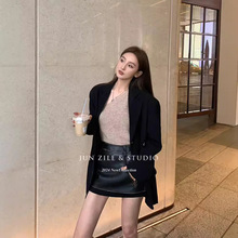 慵懒风宽松西装外套女2024秋装新款小西装女装小个子穿搭显瘦上衣