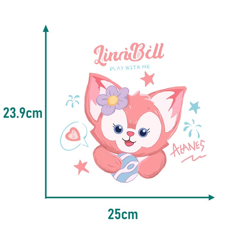 新商品の玲娜貝児星黛露熱転写プリントの熱転写絵にDIYプリントの熱転写プリントの模様を貼ります。|undefined