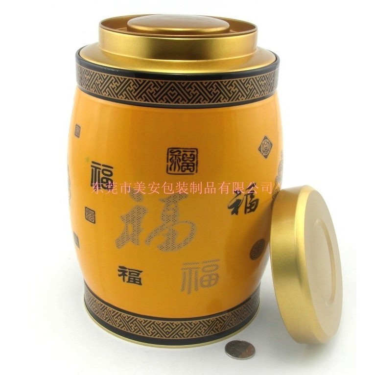 茶叶罐生产厂家 茶叶罐圆罐 通版茶叶铁罐包装 制罐厂家