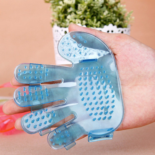 Pet bathing gloves, cat grooming, five-finger massage brush, dog bathing and hair removal, pet cleaning and beauty supplies