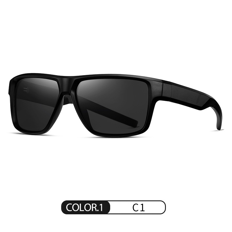 Nuevas gafas de sol polarizadas S16104 tendencia de moda Gafas de sol de montura cuadrada para hombres Gafas de sol de pesca con protección solar al aire libre