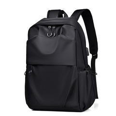 双肩背包男 2025新款商务休闲电脑包usb充电旅行学生外贸双肩背包