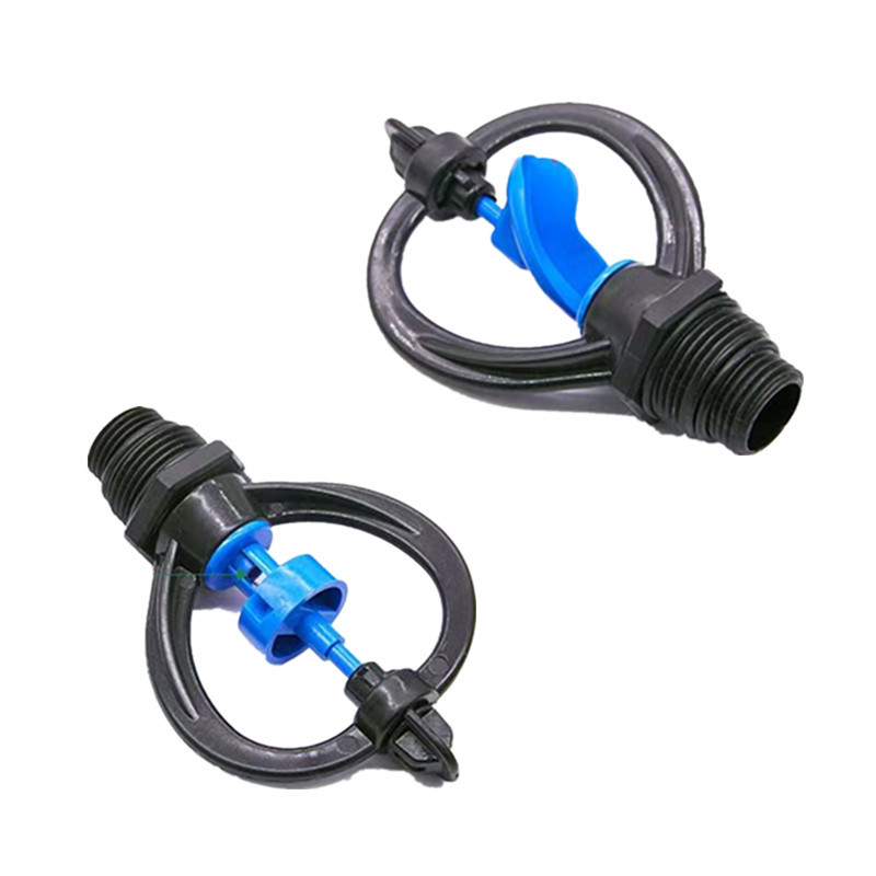 4 puntos y 6 puntos boquillas giratorias en forma de lluvia de 360 grados, invernaderos agrícolas, riego por aspersión, jardinería, césped, techo verde, enfriamiento