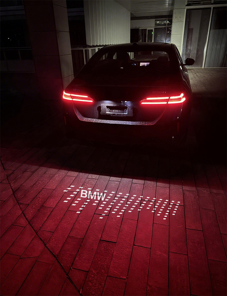 Suitable for BMW license plate projection light for 1 Series, 2 Series, 3 Series, 4 Series, 5 Series, X1, iX3, X5, M3, M4 car trunk welcome light