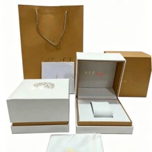 手表盒哇沙奇手表包装盒金人头包装盒手提袋说明书全套范思家表盒