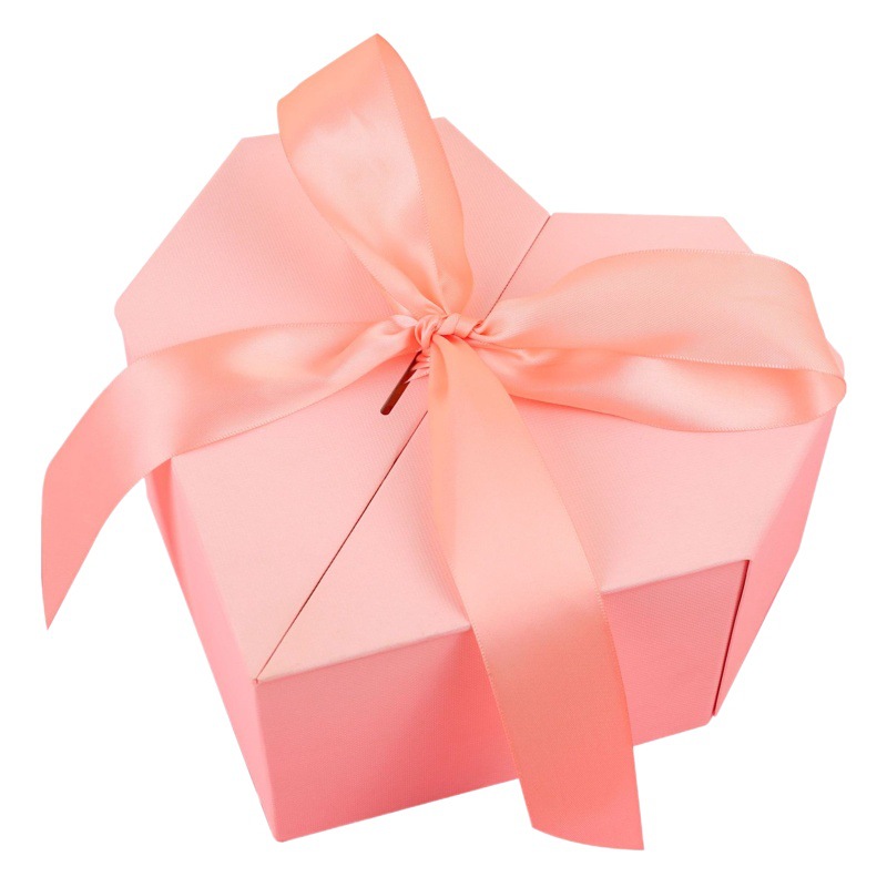 Holiday Love Double Door Ribbon Gift Box Birthday Underwear Gift Box Romantic Valentine's Day Flowers and Fruit Packaging Box
