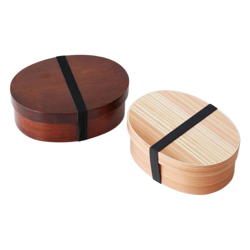 YFJY caja de almuerzo de madera de doble capa de estilo japonés caja de almuerzo para niños caja de almuerzo de picnic caja de almuerzo de trabajador de oficina al por mayor