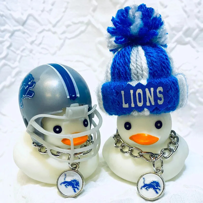 Cross Border New Rubber Duck Football teams Rubber Duck Football Team Keychain Decoration