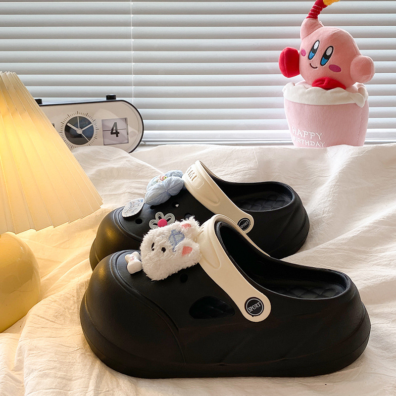 검은 케이크 강아지