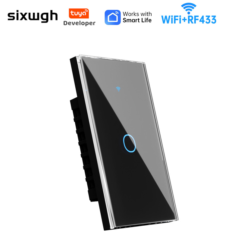 涂鸦WiFi+433触摸墙壁开关118型Alexa美规澳洲规巴西规单零火|undefined