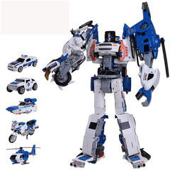 Kaiyu Alloy deformation five-piece car King Kong robot fast dragon wind children's toy Mingchuang same style high-quality products