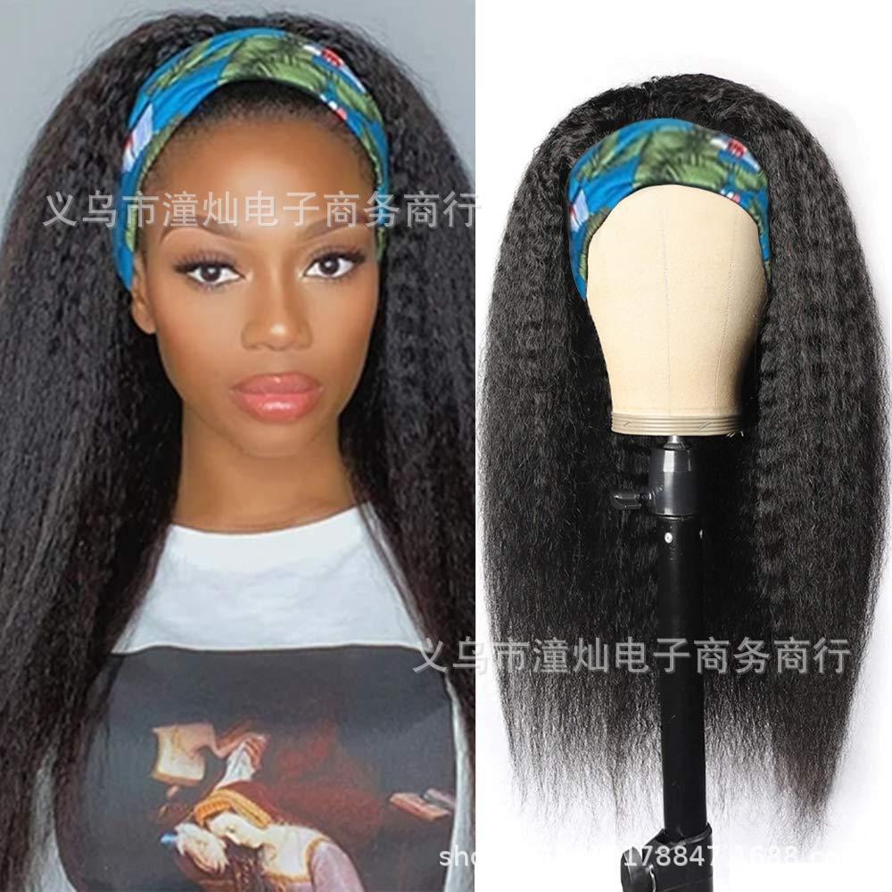 Headband wig European and beautiful long...