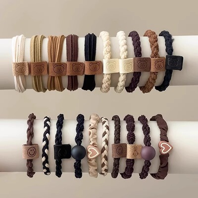 Модный милый аксессуар для волос, эластичная прочная резинка для волос, с медвежатами