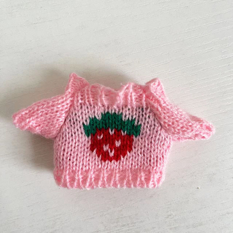 15cm ciego caja pull paño suéter pantalones macaron labubu colgante muñeca suéter Año Nuevo suéter lindo