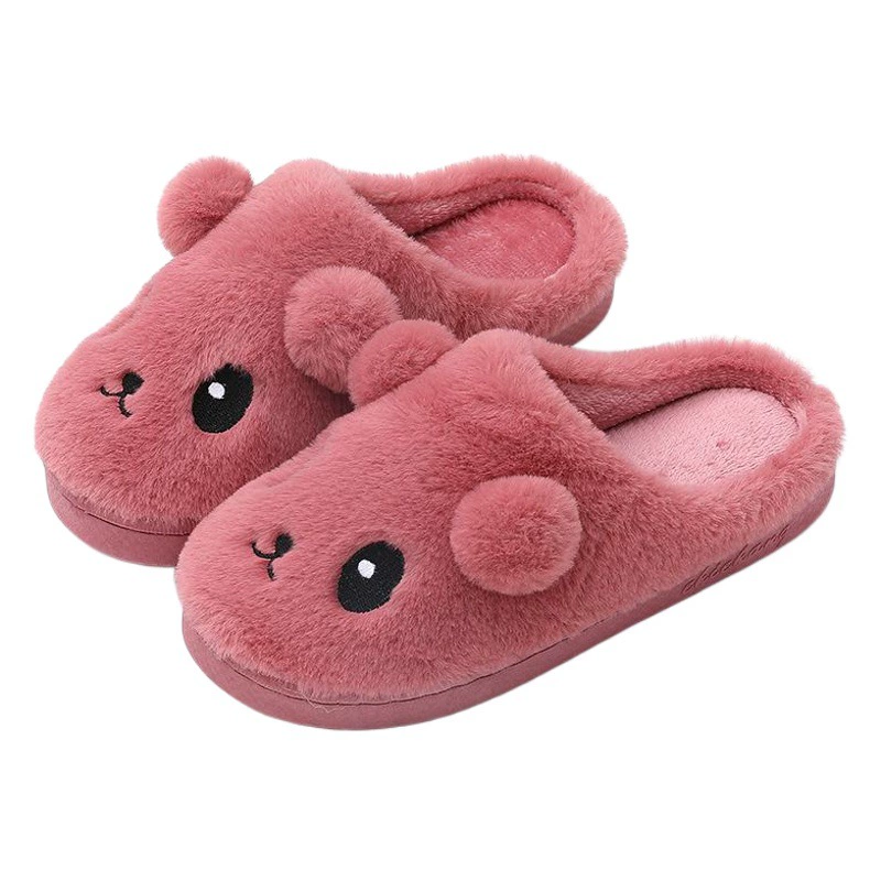 Хлопковые тапочки, женские зимние домашние теплые домашние Нескользящие домашние милые лунные мужские хлопковые тапочки на толстой подошве, осень и зима