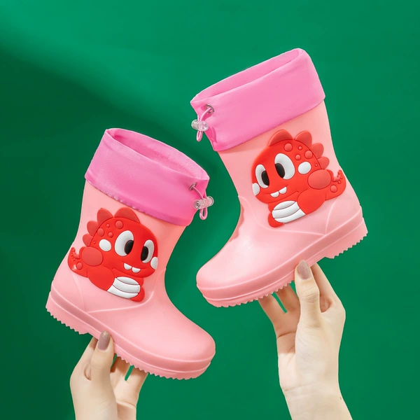 Pink little dinosaur [elastic mouth] with cotton