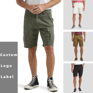 Cross-Border Amazon 2024 Summer New Fashion Flap Pocket Pants Casual Workwear Five-Quarter Pants Wear-Resistant Casual Men's Shorts