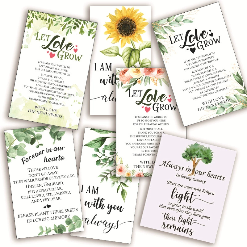 Трансграничный прозрачный Euren твердый карточный карточный карман обнимает карту let love grow with love