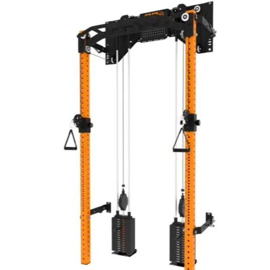 Home Foldable Wall-Mounted Comprehensive Training Rack Small Bird Smith Squat Rack Gantry Rack Fixed Pulley Comprehensive