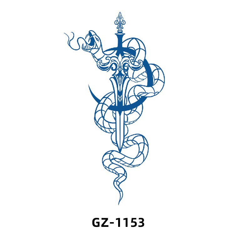 Pectin Herbal Tattoo Stickers Non-Reflective Juice Tattoo Stickers Simulated Flower Arm Tattoo Stickers Wholesale Customization