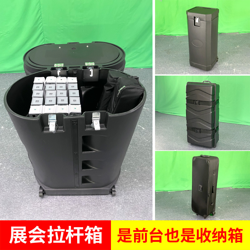 Caja con ruedas moldeada por inyección