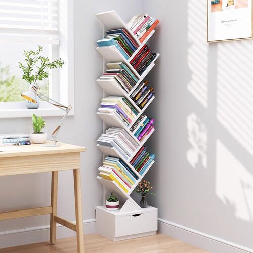 Minimalist Modern Children's Bookshelf Wall-Mounted Tree-Shaped Simple Small Living Room Bookshelf Storage Unit Home Use