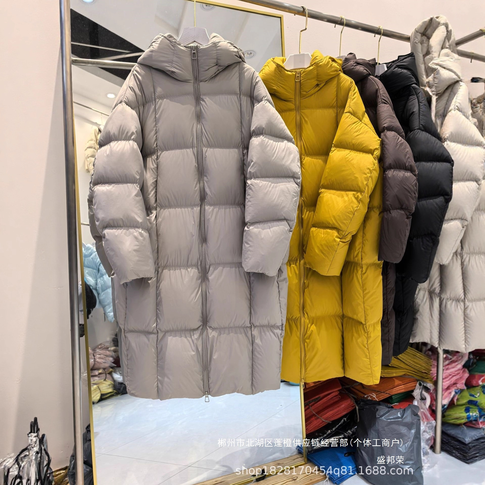 Factory Direct Sales 2025 New Cloud Puff White Goose down Jacket Women's Long Thickeneded down Jacket Hooded Detachable