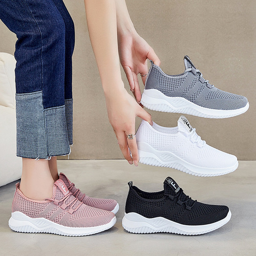 Shoes for women 2024 cross-border wholesale casual fashion running shoes Feiwei breathable women's shoes soft sole trendy sports shoes