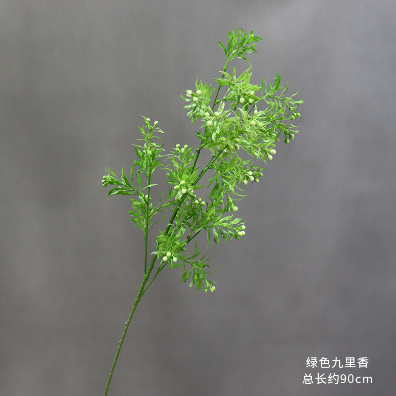 Flores de imitación verde, techo de bosque, plantas verdes, hojas, flores de boda, accesorios de decoración floral con hojas, flores falsas, hierba de caña