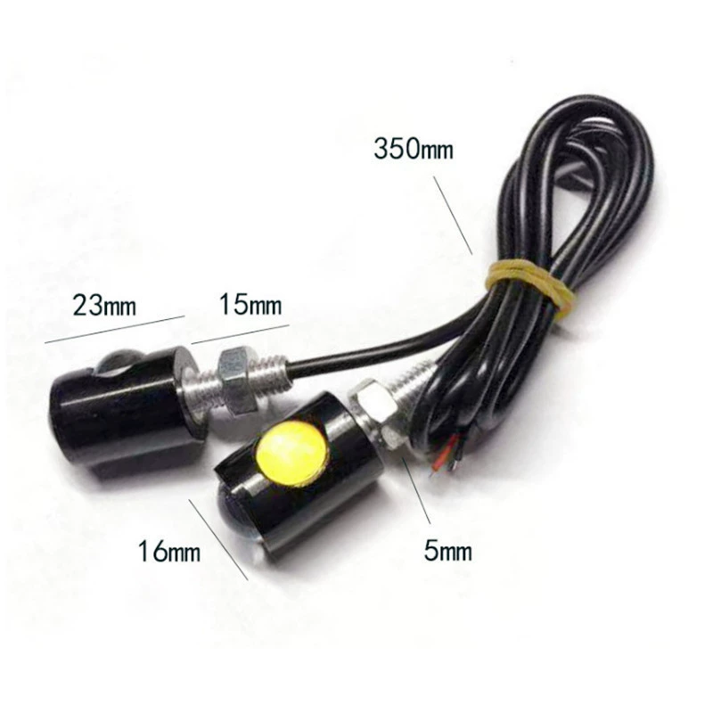 Мотоциклетный номерной знак LED свет двойной линзы мощный свет глаз ястреба отвертка автомобиль хулиган задний свет