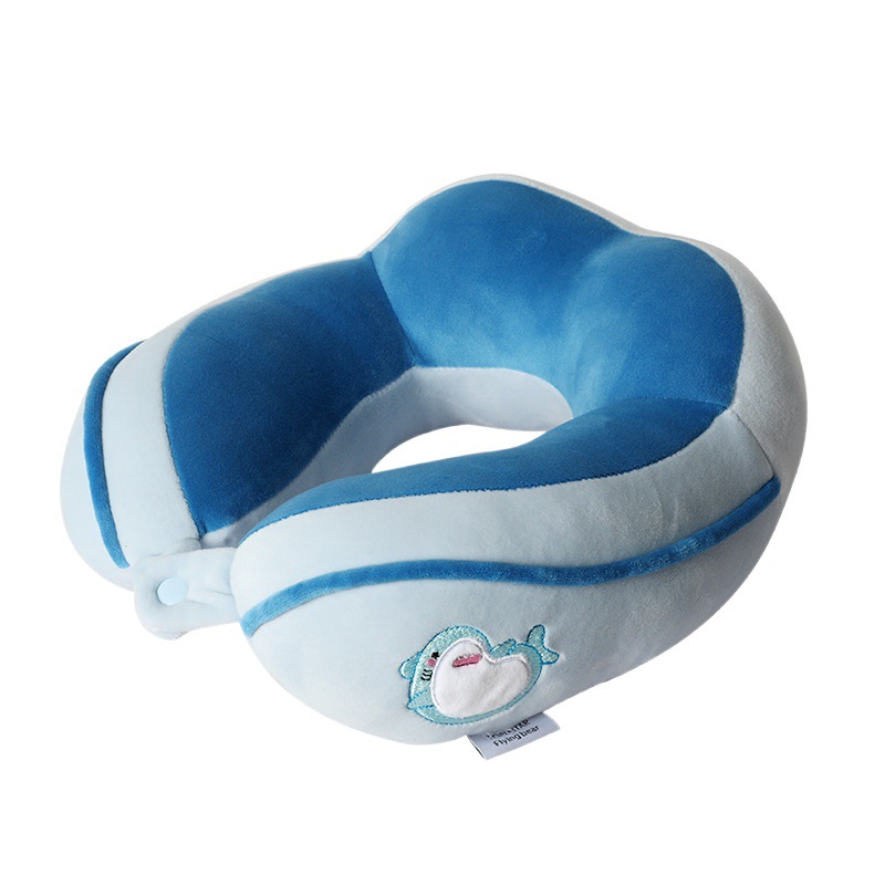 u tipo de almohada de oficina siesta cuello protector almohada de dibujos animados avión almohada portátil cuello almohada joroba cuello almohada puede imprimir logotipo