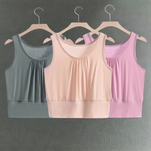 Fat mother short vest for middle-aged and elderly women summer sweatshirt large size suspender base shirt inner top thin