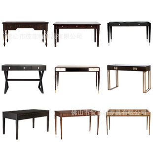 Customized Hotel Room Desk Writing Desk Solid Wood Writing Desk Office Desk Accessible Luxury Simple B&B Hotel Writing Desk