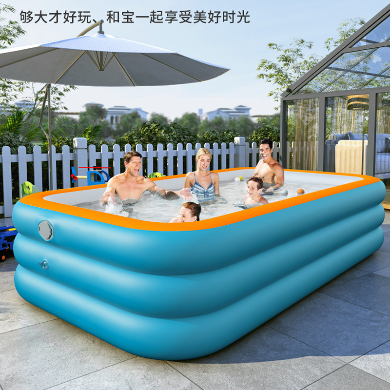 Inflable piscina niños hogar plegable bebé adulto familia al aire libre baño piscina cubo