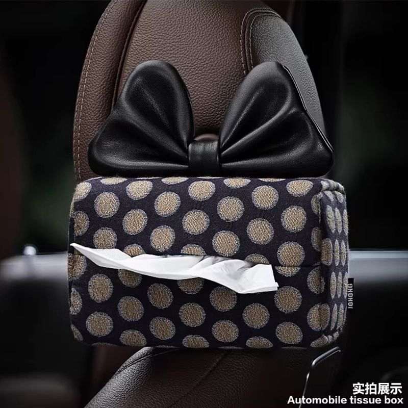 Car Tissue Box Hanging Creative Cute Car Interior Tissue Bag