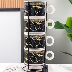 クロスボーダー創意陶磁器スタッキングカップセットクリスマスコーヒーカップ印字ロゴイベント祭りプレゼント卸売り