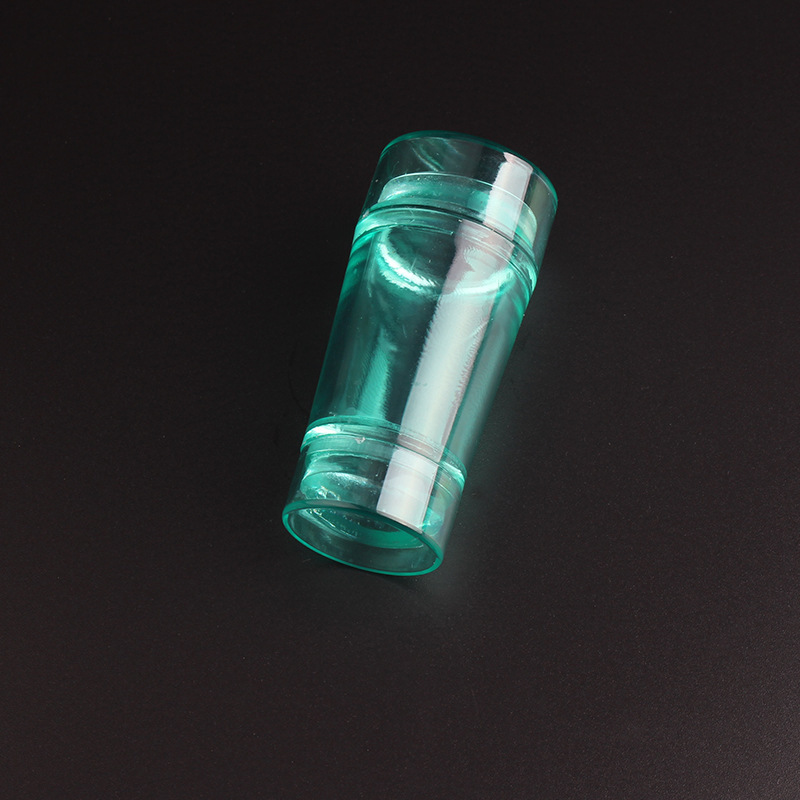 Manicura francés doble cabeza sello silicona cubierta pegatinas TikTok Net rojo popular uñas herramienta de transferencia de cabeza transparente