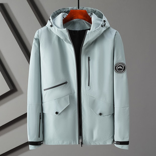 Cross-Border Spring and Autumn Hooded Warm Jacket Men's Zipper Cardigan Loose Sports Casual Hoodie Top 2022