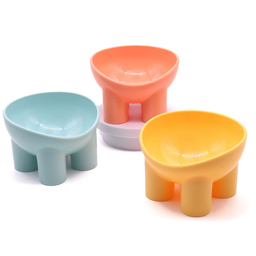 Трансграничный кошачий кормушка для домашних животных пить воду, есть скошенные миски для кошек