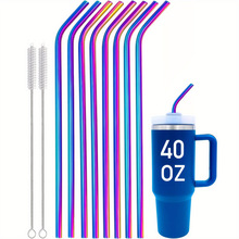 A 49186 Stainless steel reusable straw set ���P䓱�y����ë